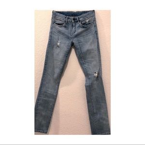 blanknyc distressed straight-leg jeans